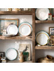 6 Assiettes Réminiscence couleurs Degrenne - 3 coloris 2 tailles