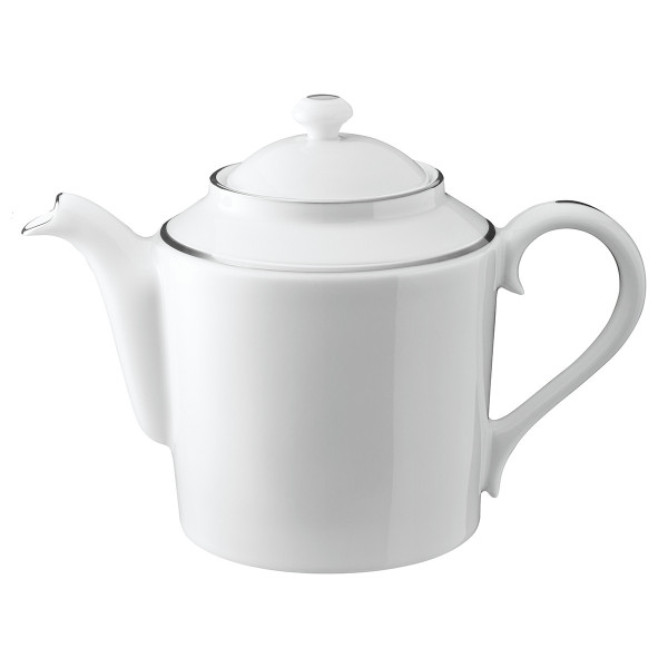 Théière Degrenne Eclipse Galon platine or en porcelaine - 2 coloris