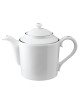 Théière Degrenne Eclipse Galon platine or en porcelaine - 2 coloris
