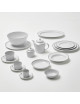 Théière Degrenne Eclipse Galon platine or en porcelaine - 2 coloris