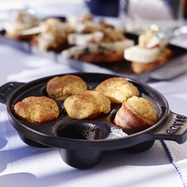 STAUB Poêlon Escargots 14cm Noir mat