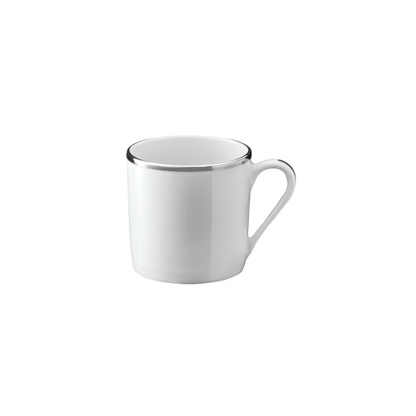 6 tasses et soucoupes Galon platine or Degrenne - 2 coloris