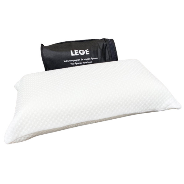 Oreiller de voyage Pyrenex Lège 42x23cm à mémoire de forme