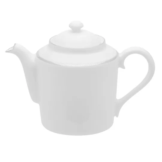 Théière en porcelaine Degrenne L Blanc - 1 litre