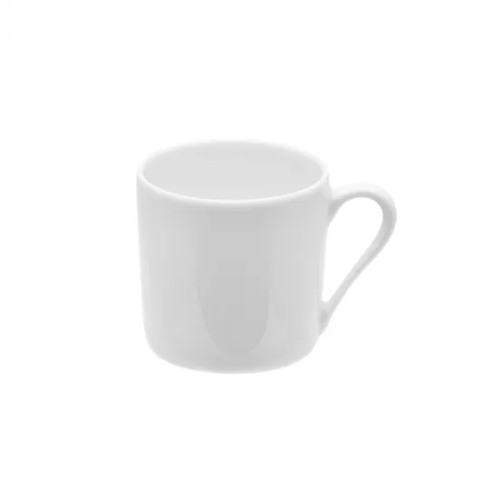 6 tasses et soucoupes L Blanc Degrenne - 2 tailles