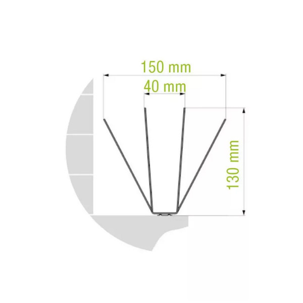 Oisipic Pics anti-oiseaux 150+ (gros volatiles) - 5 mètres linéaires