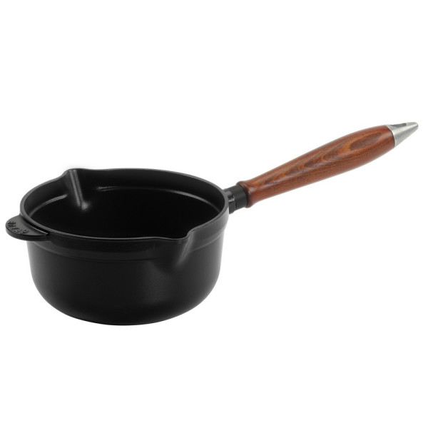 Casserole STAUB vintage fonte 18cm avec manche bois