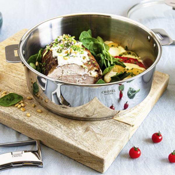 Sauteuse CRISTEL Casteline en inox - 4 tailles