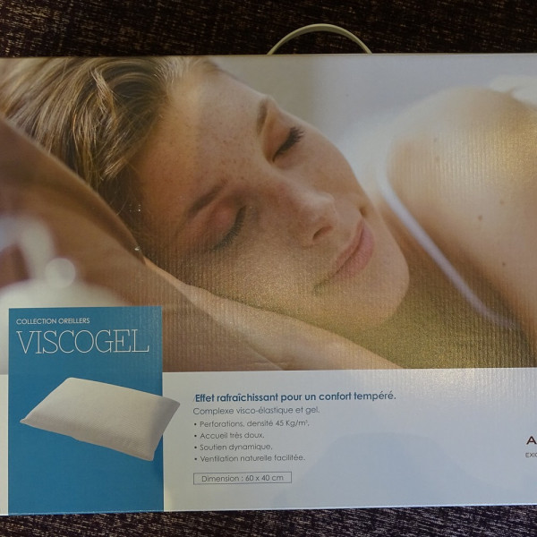 Oreiller André Renault Viscogel 60x40cm
