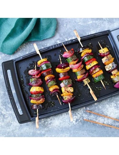 Plancha STAUB en fonte 38cm noir brillant