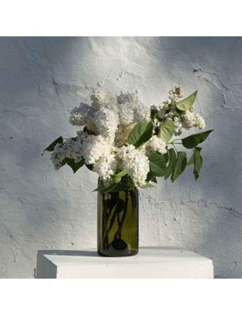 Vase en verre Q de bouteilles - 3 coloris 3 tailles