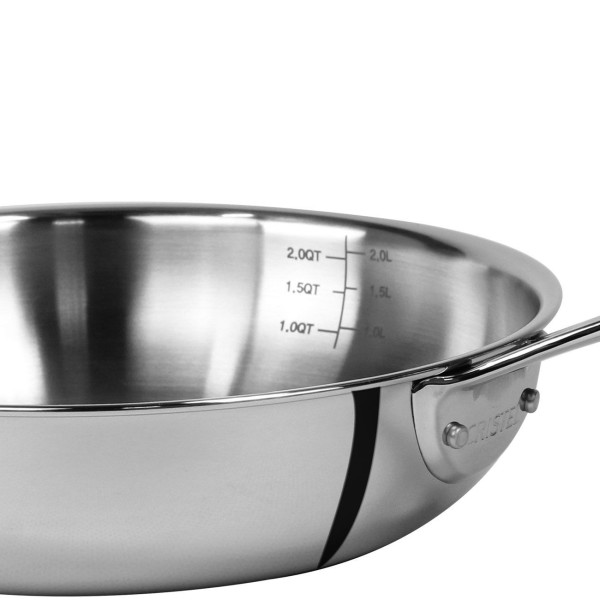 Poêle Sautoir Castel Pro CRISTEL inox - 6 tailles