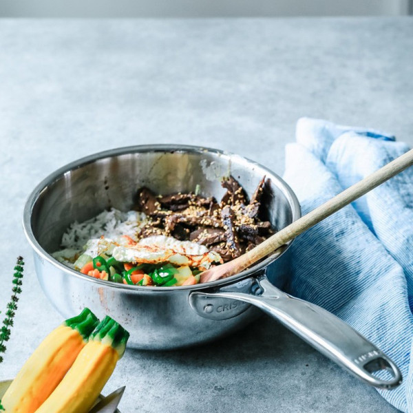 Set batterie 3 casseroles Cristel Castel Pro avec couvercles 16 18 20cm