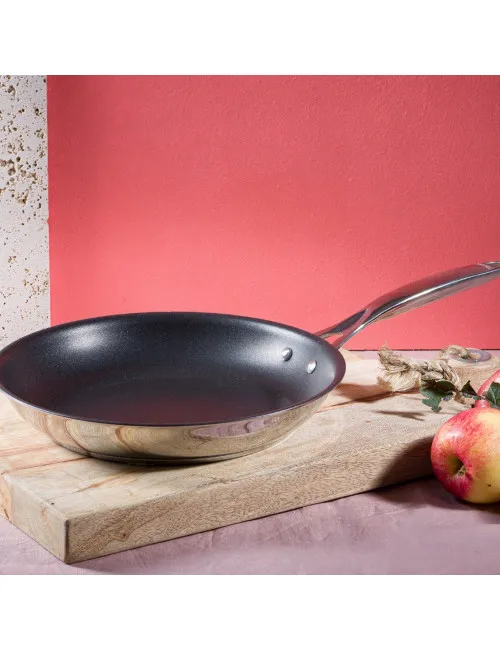 Poêle anti-adhérente CRISTEL Castel Pro inox - 5 tailles