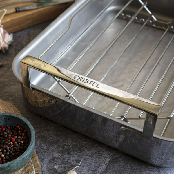 Plat à four inox Roaster Cristel - 2 tailles 35 ou 40cm