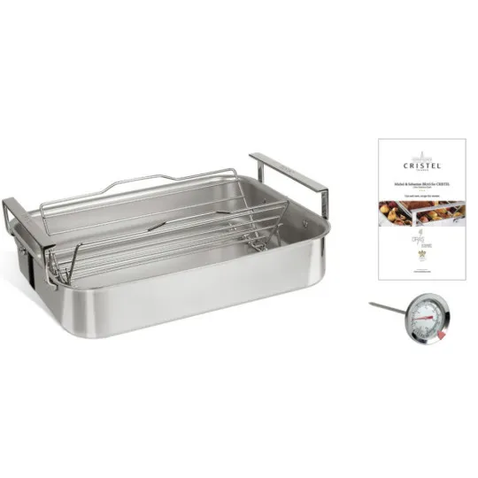 Plat à four inox Roaster Cristel - 2 tailles 35 ou 40cm