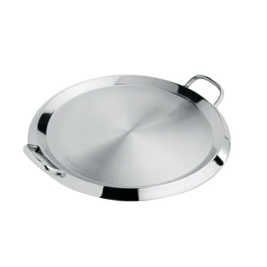 Grill rond Cristel plancha en inox diamètre 34cm