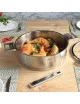 Sauteuse en inox Cristel Strate amovible - 3 tailles