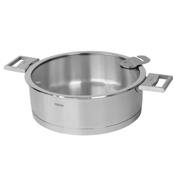 Sauteuse en inox Cristel Strate amovible - 3 tailles