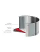 Sauteuse en inox Cristel Strate amovible - 3 tailles