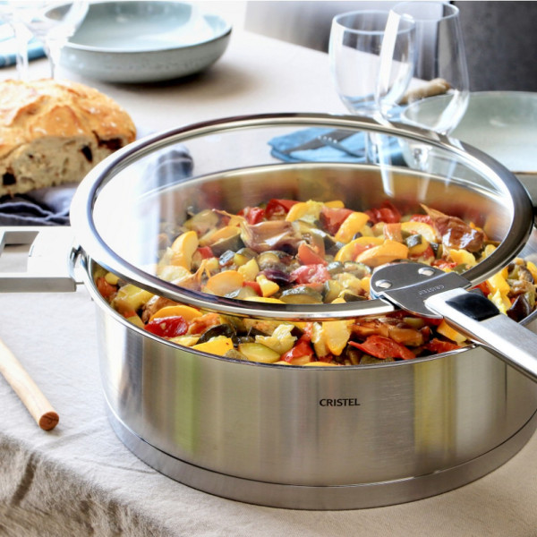 Sauteuse en inox Cristel Strate amovible - 6 tailles