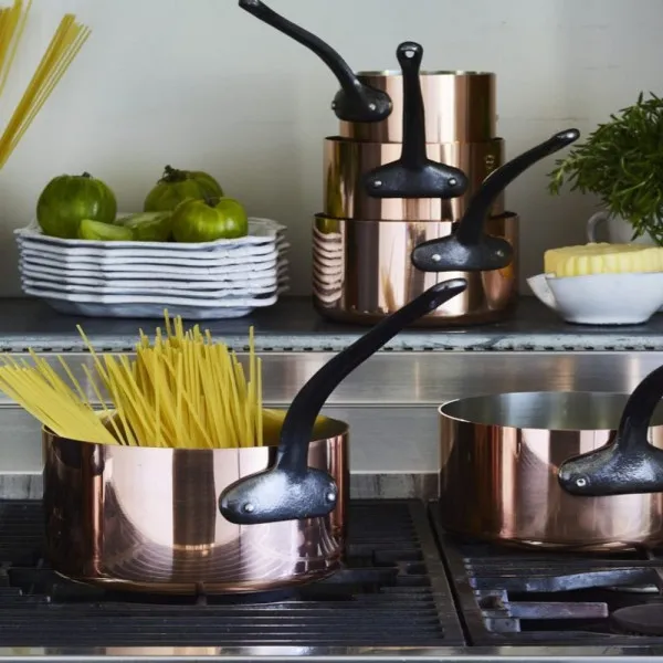 Casserole professionnelle BAUMALU en cuivre étamé - 5 tailles