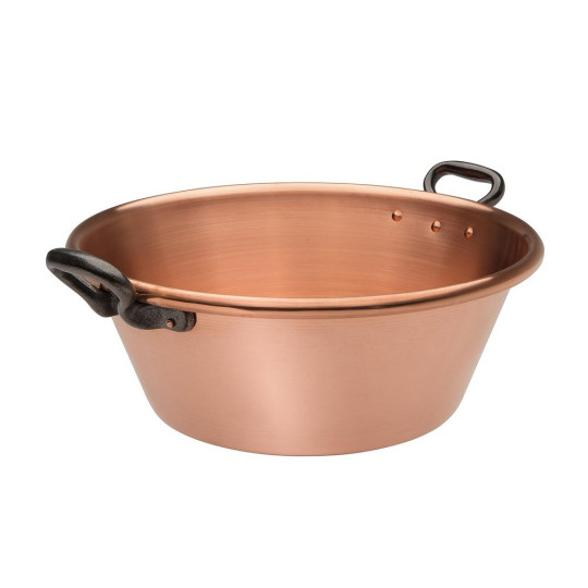 Bassine à confiture Baumalu en cuivre lisse 12L
