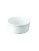 6 moules à soufflé plissé APILCO en porcelaine - 3 tailles