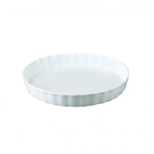 Moule à tarte APILCO 30cm blanc en porcelaine