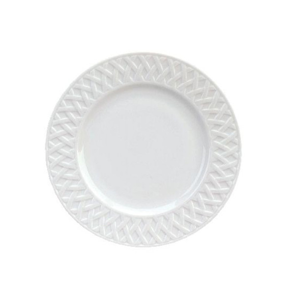 6 assiettes Louisiane Deshoulières en porcelaine - 5 diamètres