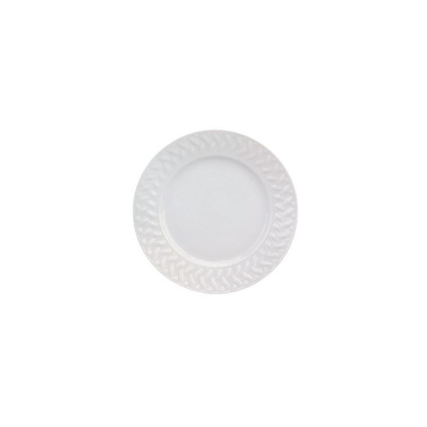 6 assiettes Louisiane Deshoulières en porcelaine - 5 diamètres