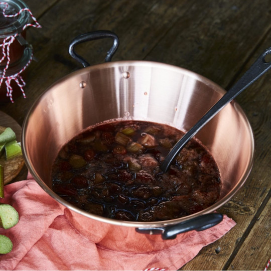 Bassine à confiture en cuivre Baumalu pour induction - 26cm