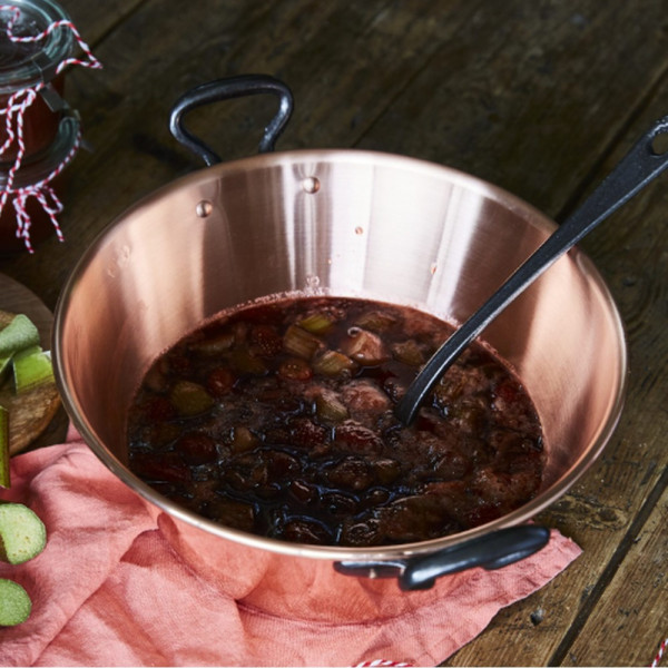 Bassine à confiture en cuivre Baumalu pour induction - 26cm