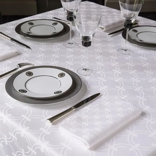 4 serviettes de table Anneaux Le Jacquard Français
