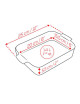 Plat à four rectangulaire Peugeot Appolia - 5 coloris 4 tailles