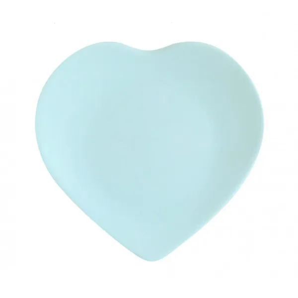 6 assiettes à dessert DESHOULIERES coeur Mazarin blanches