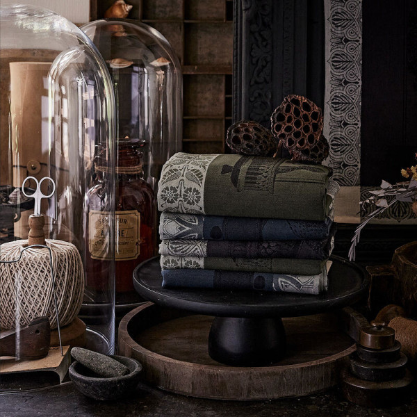 Torchon LE JACQUARD FRANCAIS Curiosités Florales Empire coton