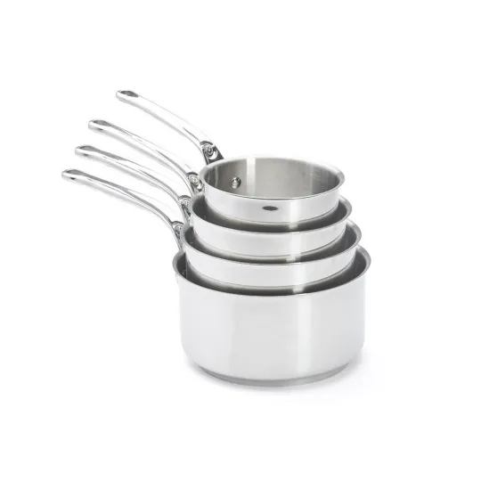 Set batterie de 4 casseroles DE BUYER Milady en inox