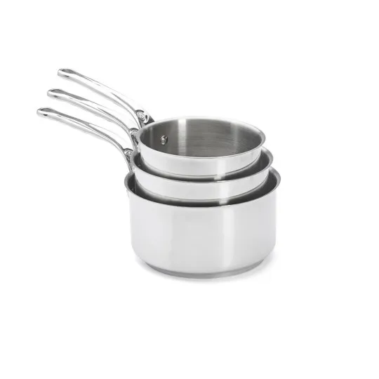 Set batterie de 3 casseroles DE BUYER Milady