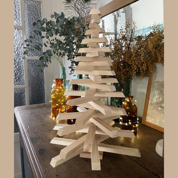 Petit sapin de Noël en bois Mon Sapin Woody - 2 tailles