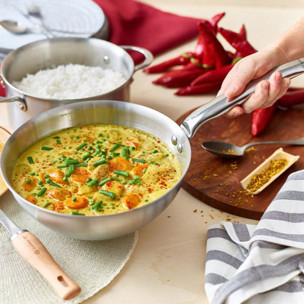 Sauteuse bombée en inox DE BUYER Alchimy - 3 tailles