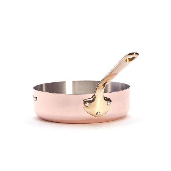 Sauteuse à queue inocuivre cuivre-inox laiton De Buyer - 3 tailles