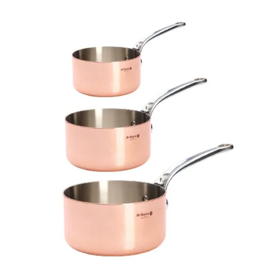 Set batterie 3 casseroles Inocuivre De Buyer
