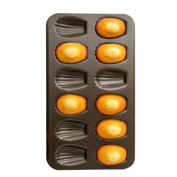 Plaque Gobel antiadhérente 12 madeleines