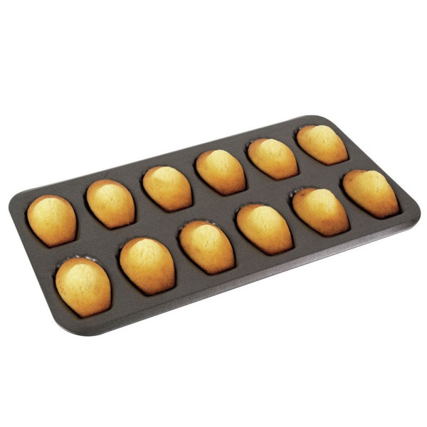 Plaque Gobel antiadhérente 12 madeleines