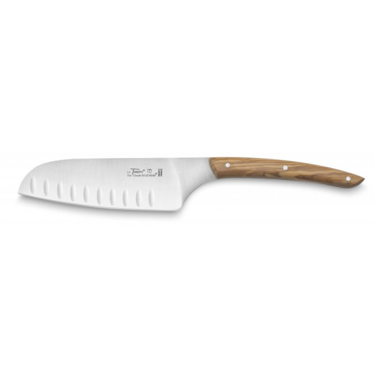 Couteau Santoku CLAUDE DOZORME alvéoles 13cm- 2 coloris