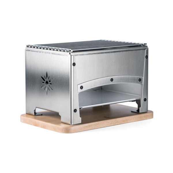 Braséro en inox Bron Coucke Louis Tellier BBQ de table