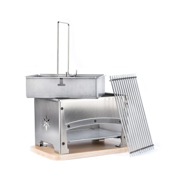 Braséro en inox Bron Coucke Louis Tellier BBQ de table