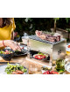 Braséro en inox Bron Coucke Louis Tellier BBQ de table