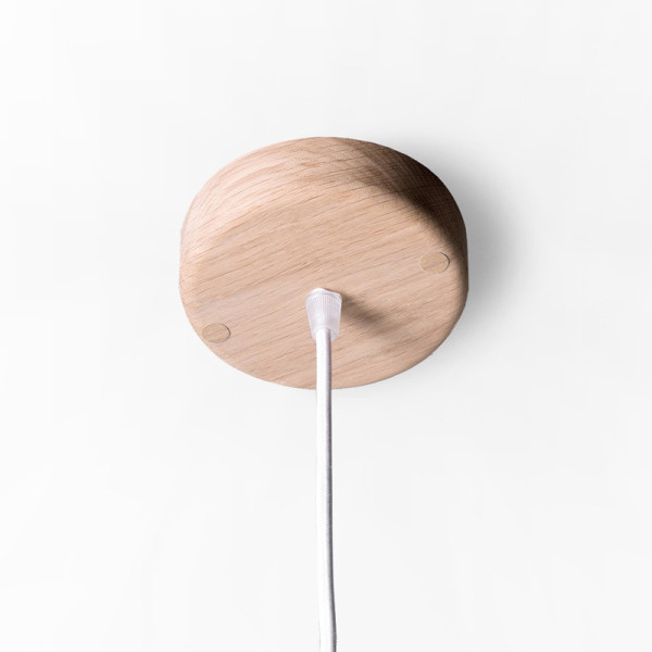 Lampe suspension Drugeot Manufacture Nébuleuse chêne massif - 14 coloris